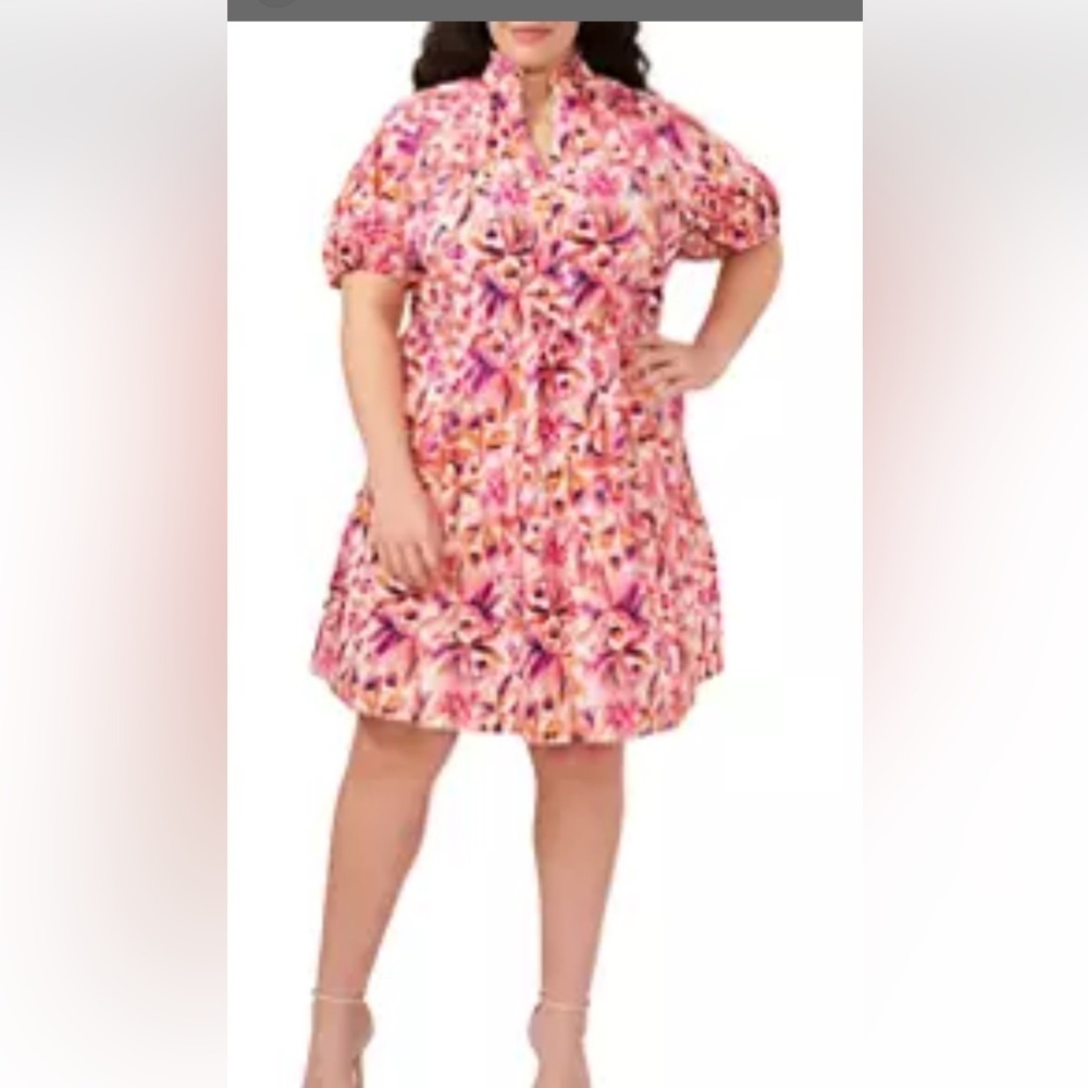 CeCe Vibrant Floral Kids Dress caja 3